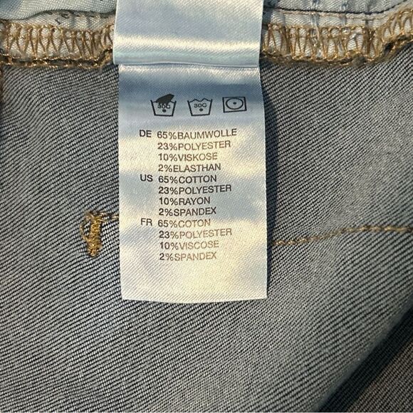 Articles of Society Katie Skinny Crop Helsinki Blue Distressed Size 27 - Picture 10 of 11